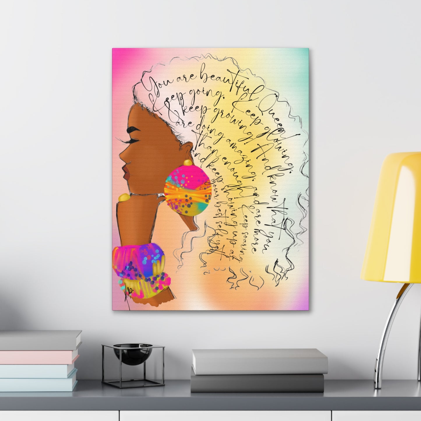 You Are Beautiful, Queen! - Canvas Gallery Wraps