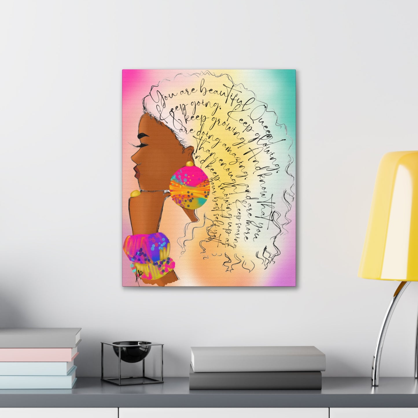 You Are Beautiful, Queen! - Canvas Gallery Wraps