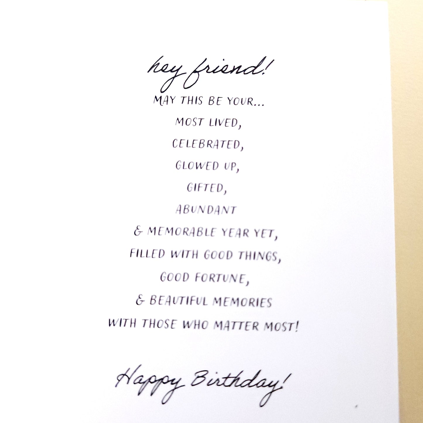 Gold Tutu - Birthday Card