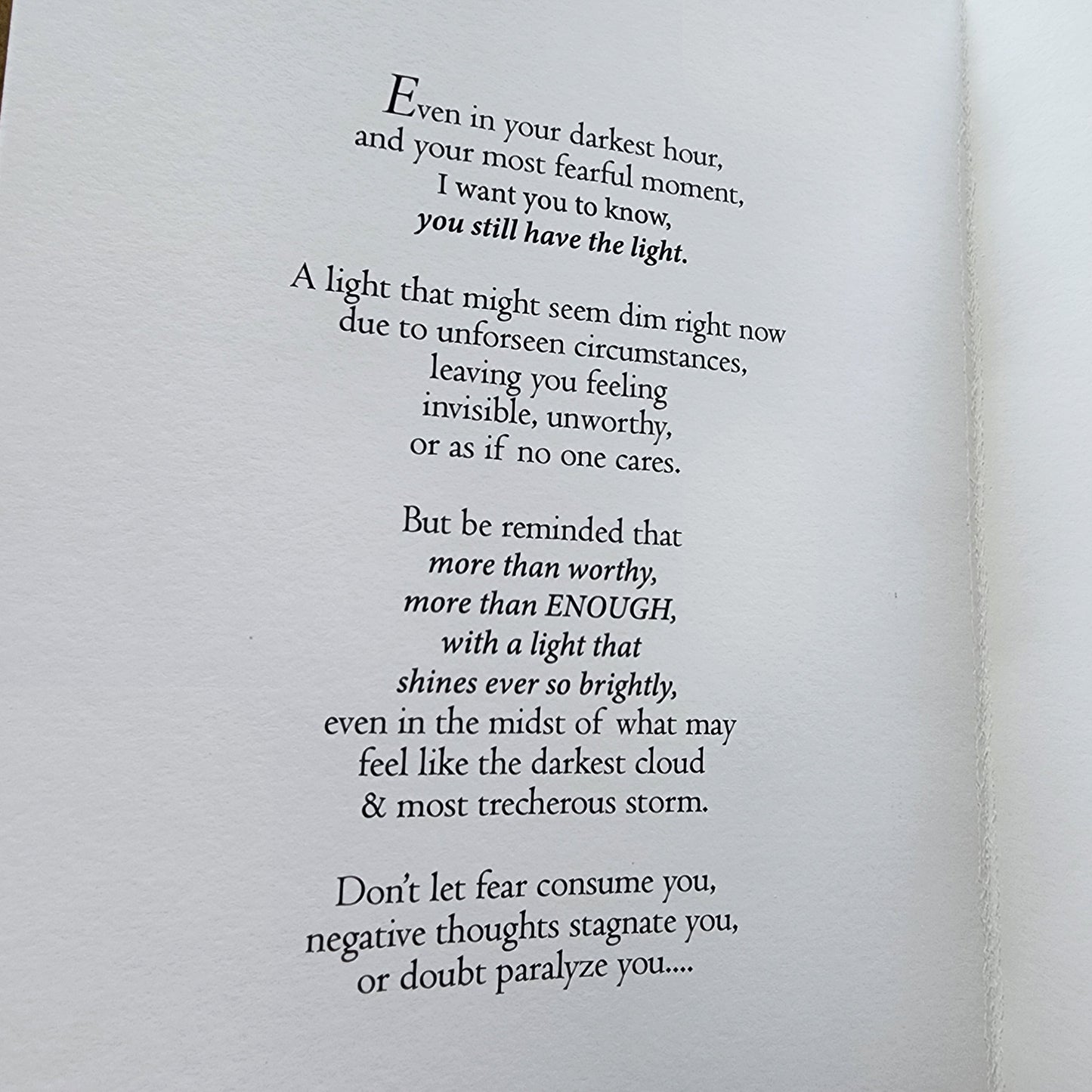 You Still Have The Light - Uplifting Card