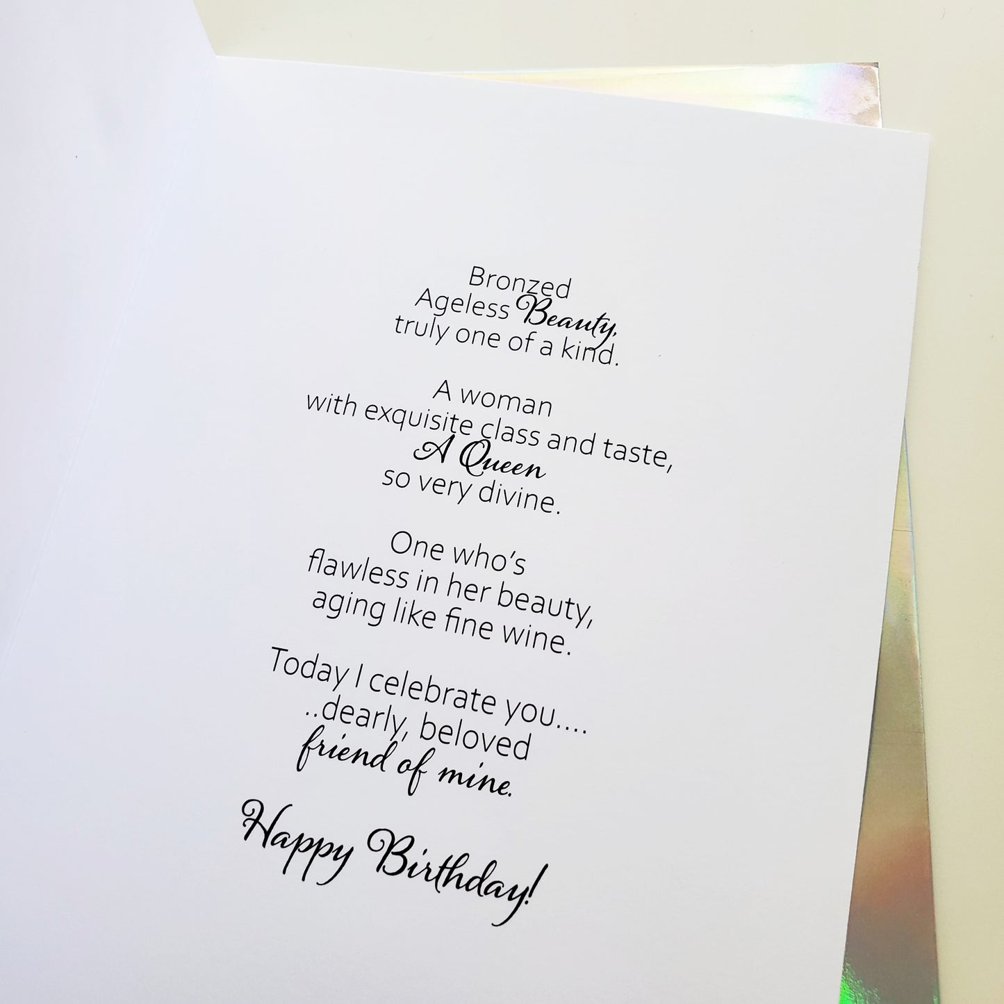 Silver, Sassy & Bold - Woman Birthday Card