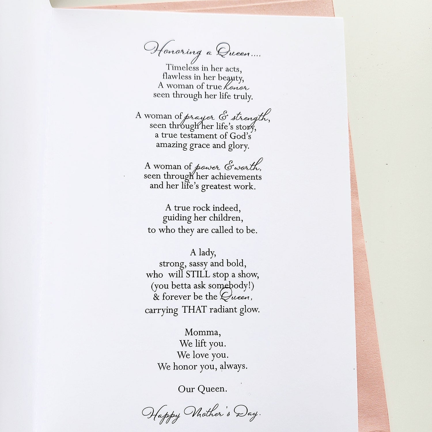 Celebrating a Queen -  To Grandmother from Family | Mothers Day Card | Black Mothers Day | Black Woman Greetings | Black Greeting Cards |