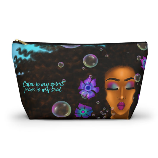 Calm Is My Spirit, Peace Is My Soul - Accessory Pouch