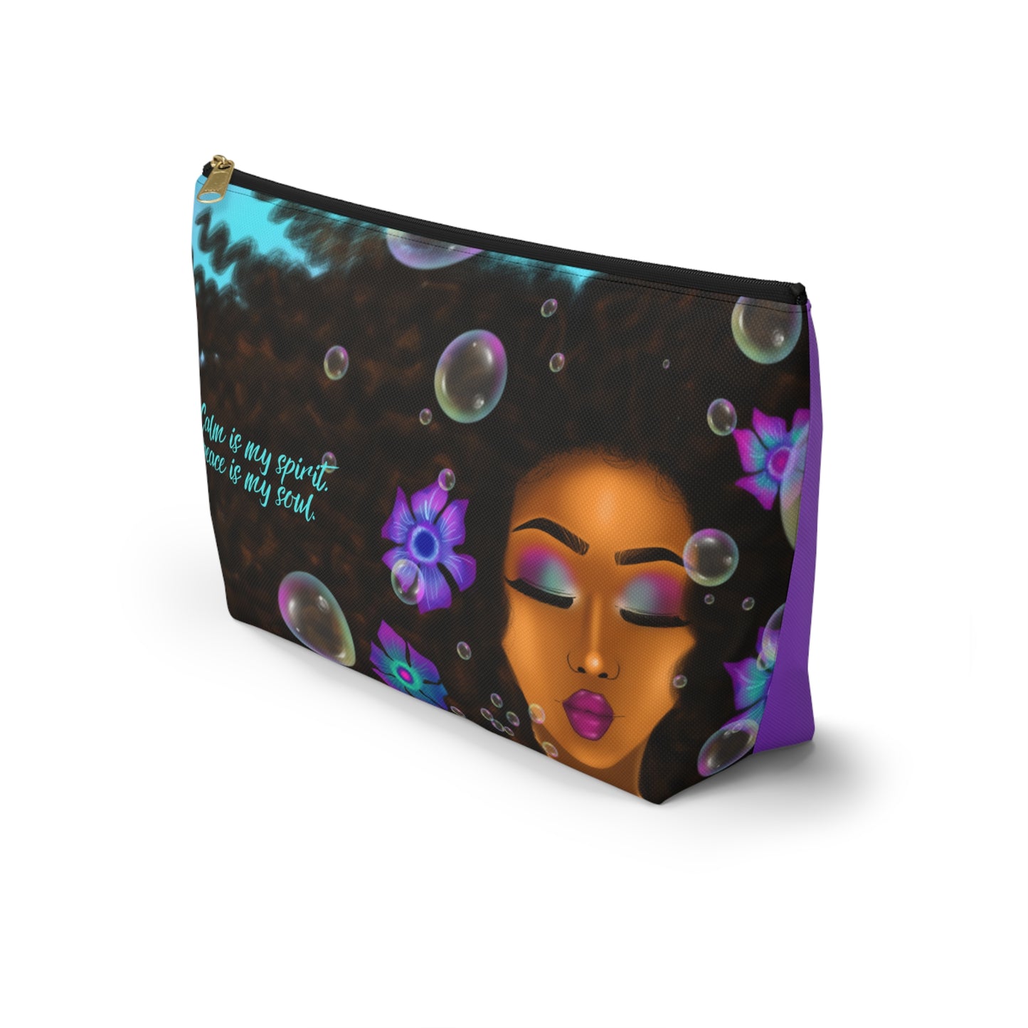 Calm Is My Spirit, Peace Is My Soul - Accessory Pouch