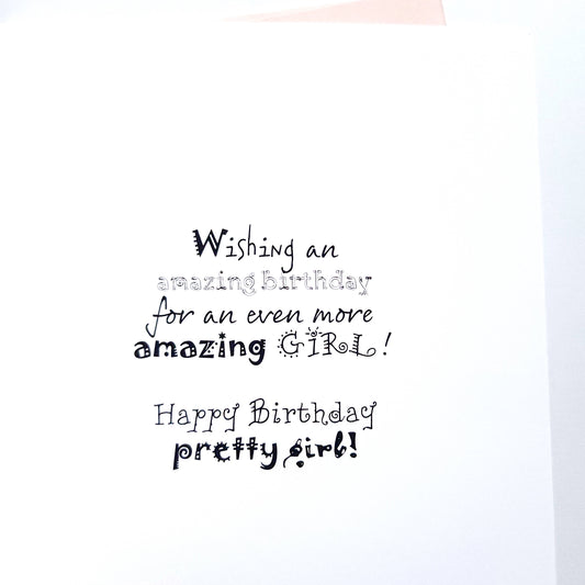 Little Girl in Tutu - Happy Birthday Card