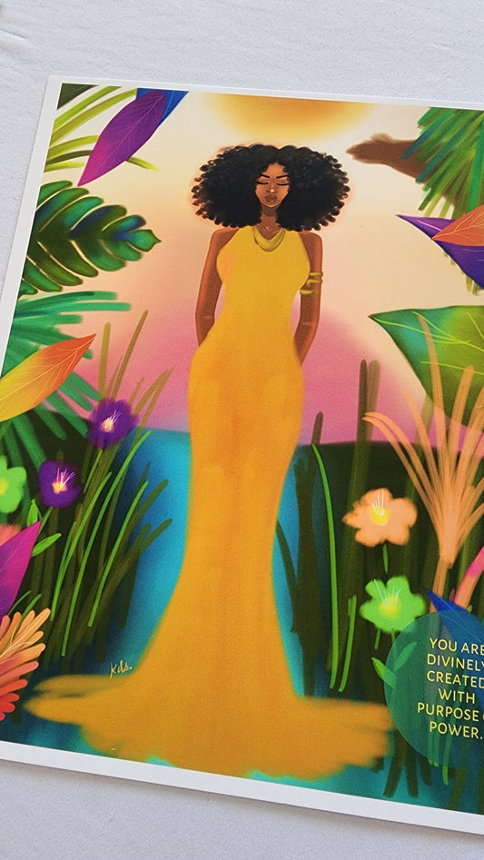 Divinely Created -8.5x11 Print