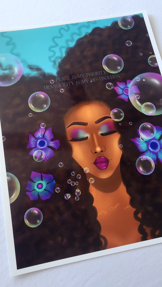 Peace Is My Priority - 8.5X11 Print