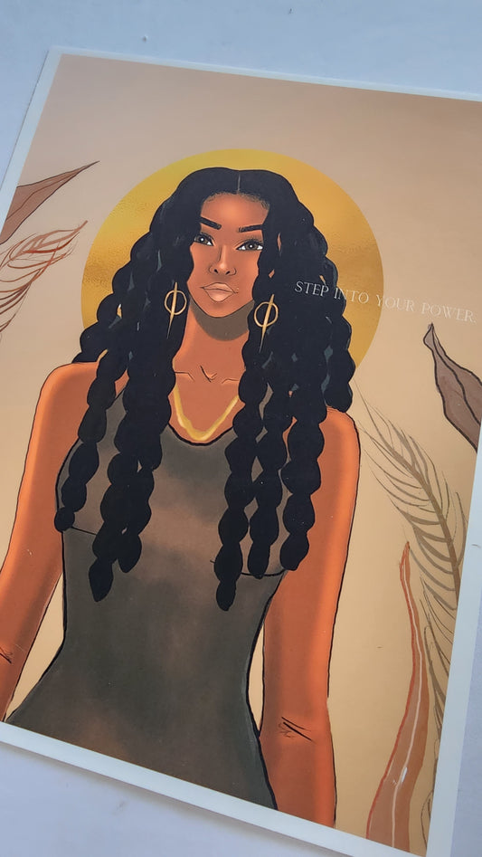 Step Into Your Power - 8.5x11 Print