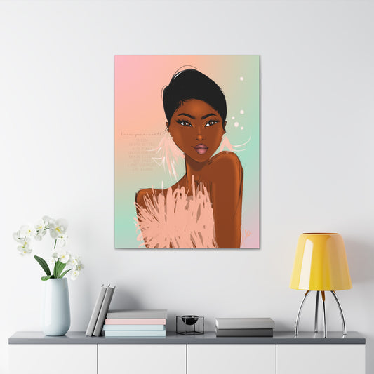 Know Your Worth - Canvas Gallery Wraps