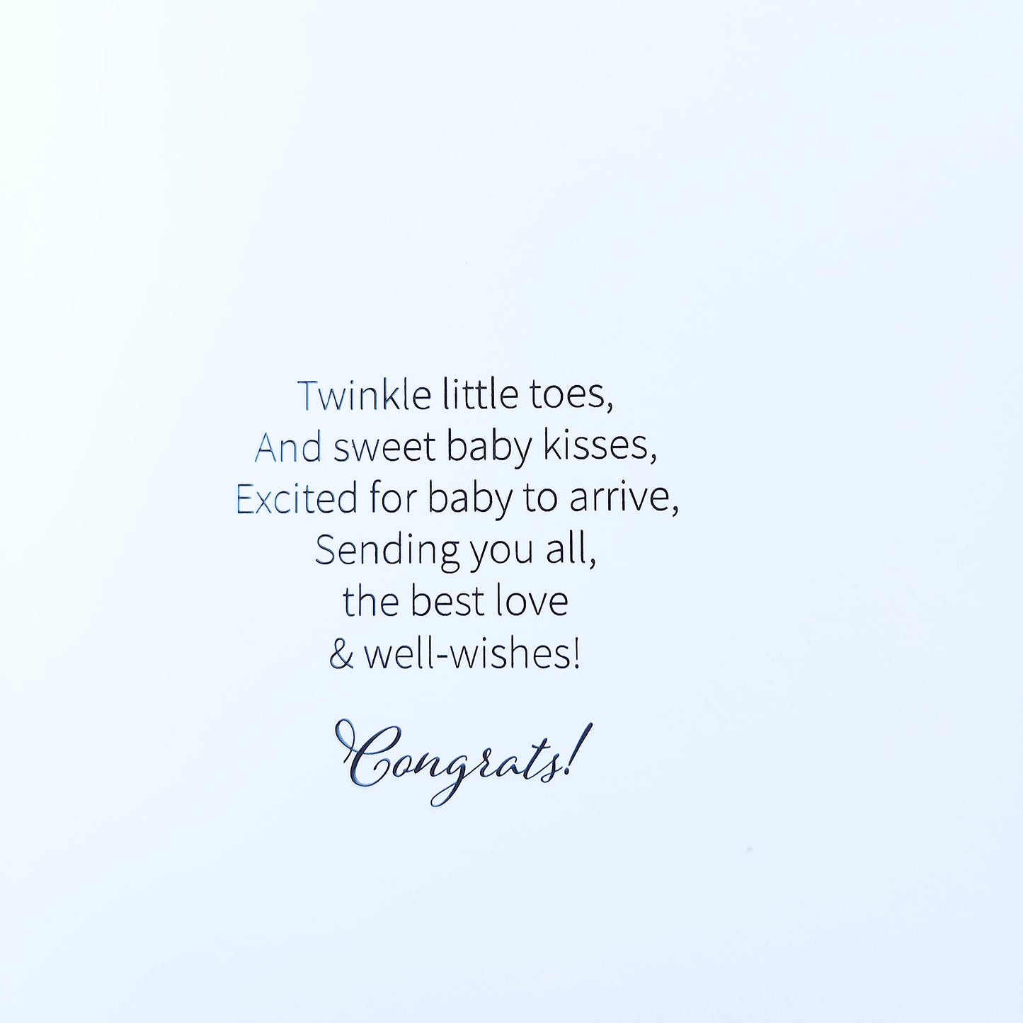 Congratulations to an Expecting Mom of Baby Girl - Baby Shower Greeting Card