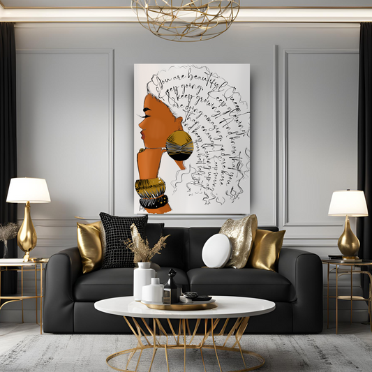 You Are Beautiful, Queen! - Canvas Wall Art