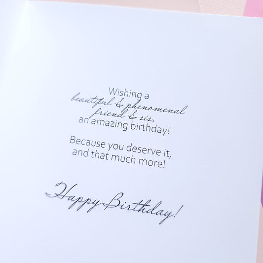 You Are Beautiful, Queen! - Happy Birthday Card