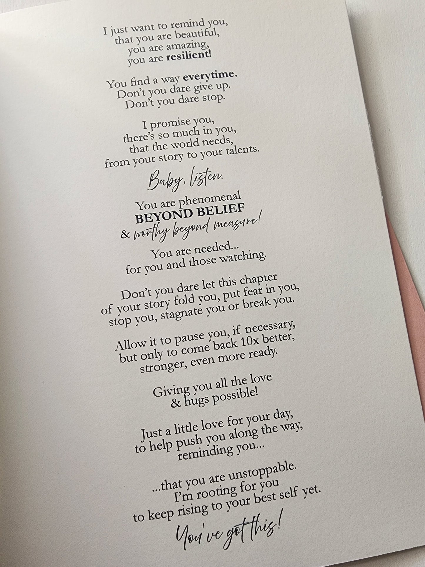 You Are More Than Enough - Uplifting Card