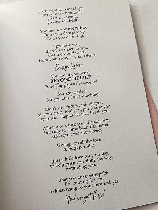 You Are More Than Enough - Uplifting Card