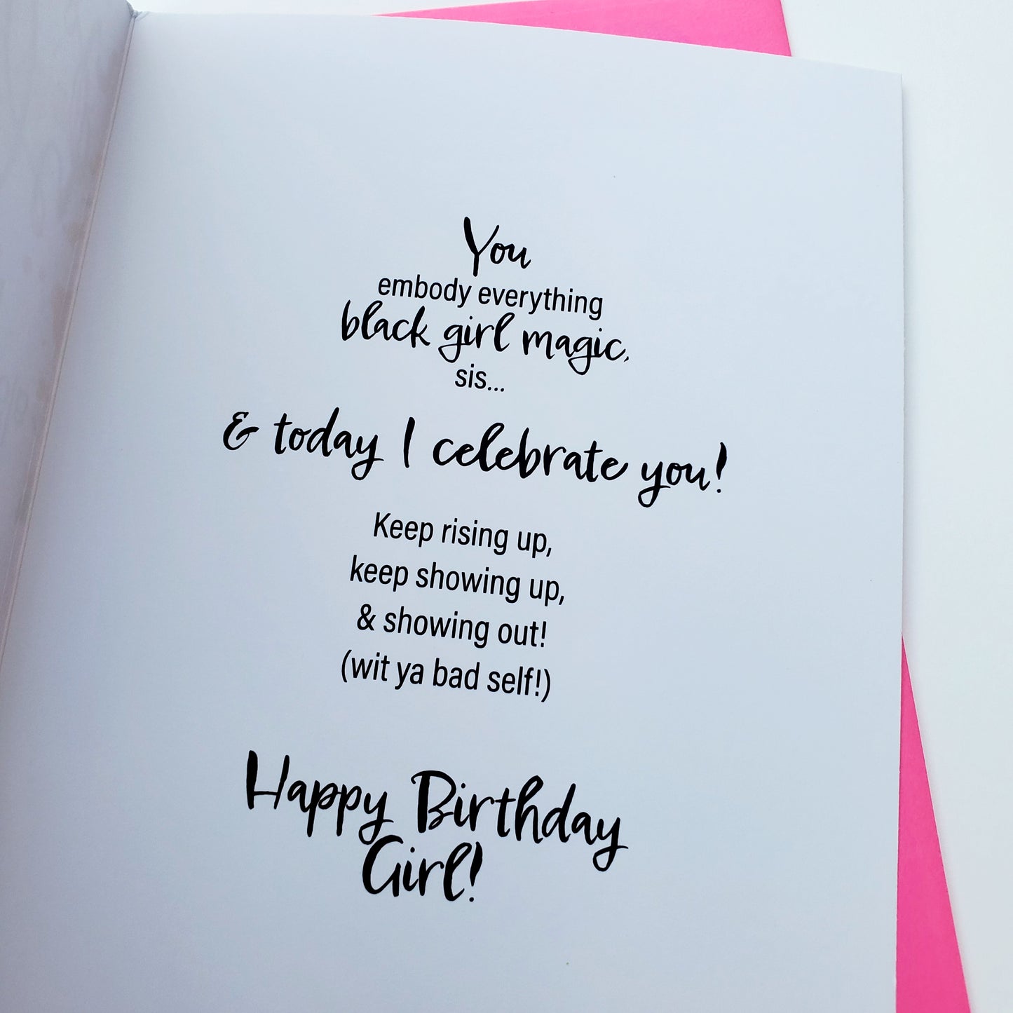 Black Girl Magic - Birthday Card