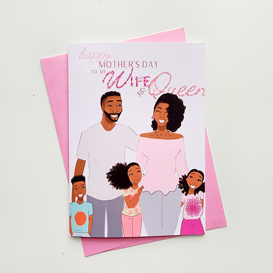 To My Wife/Queen - Mother's Day Card