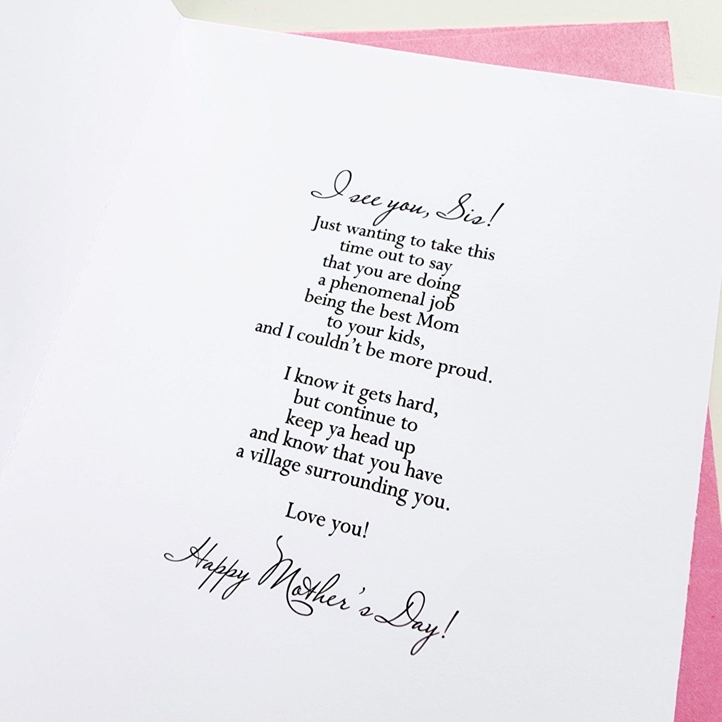 Happy Mother's Day, Sis! - Mothers Day Card