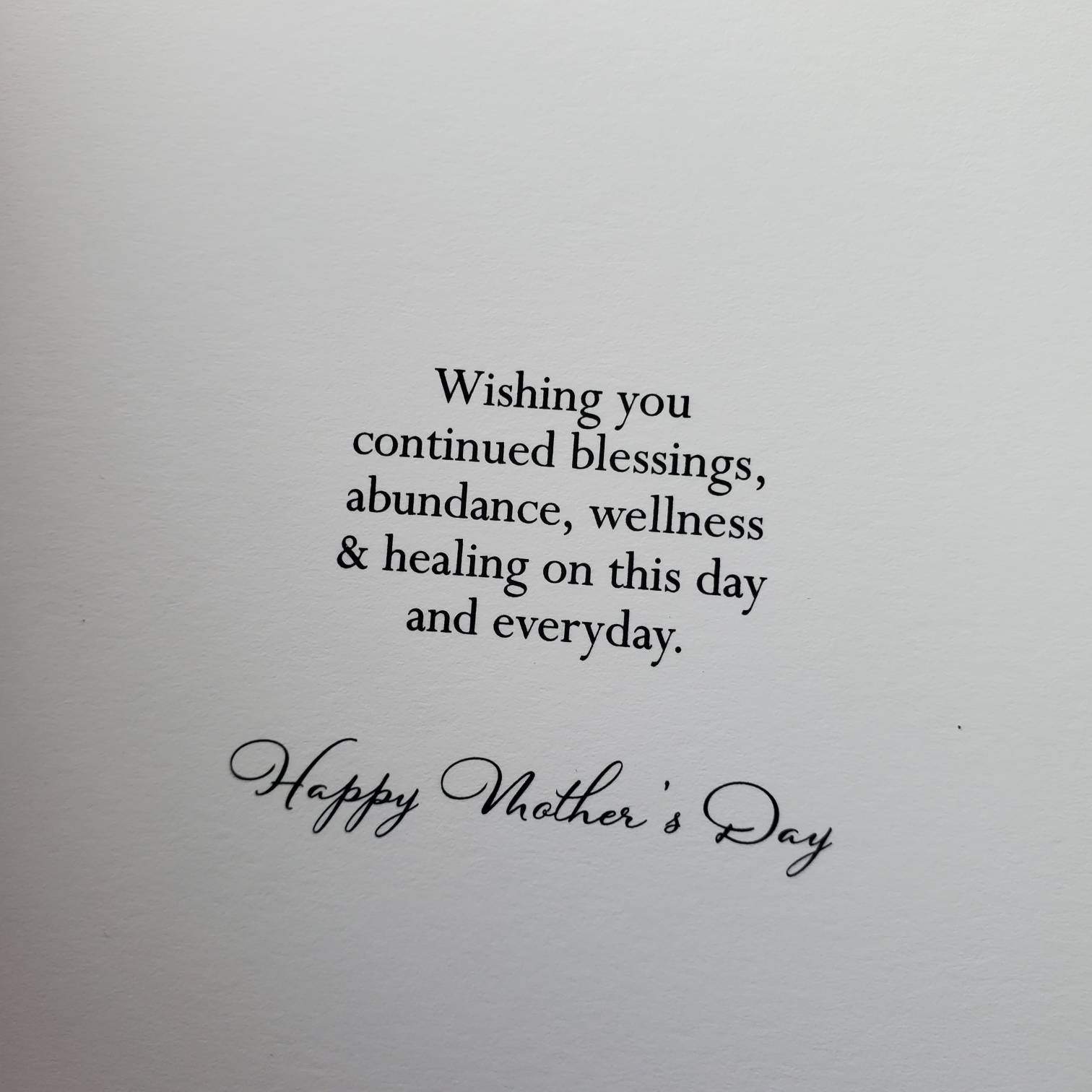 Sympathy/Lifting - Mothers Day Card