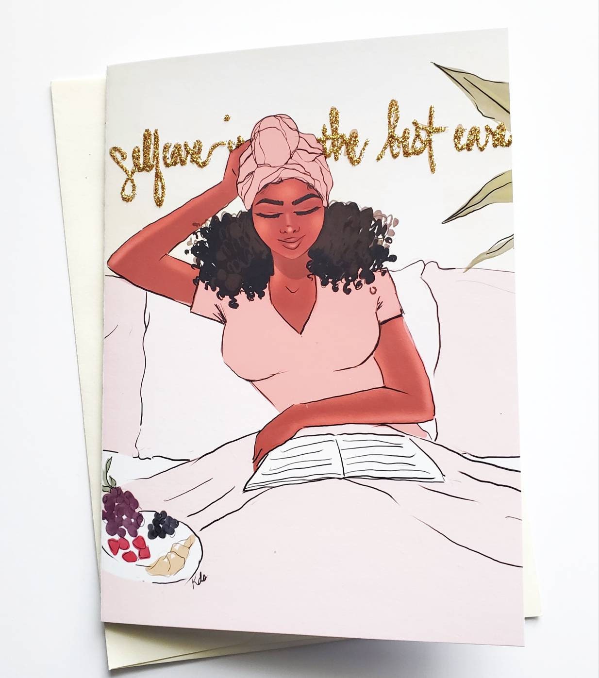 Selfcare Is The Best Care - Greeting Card | Black Greeting Cards | Rest & Relaxation | Self Care Cards | Self Love | Black Woman