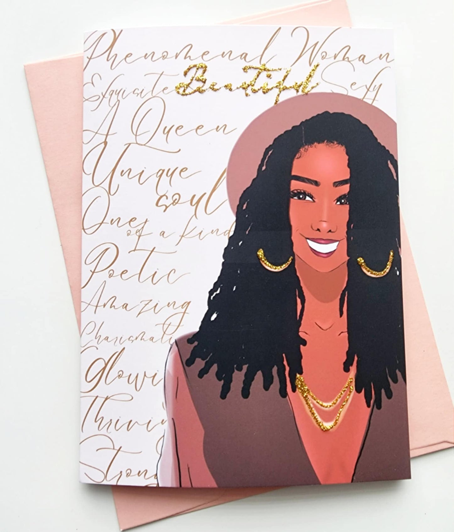 Phenomenal Woman Card - Birthday | Anniversary | Valentine's Day | Just Because | Black Woman | Black Girl | Card
