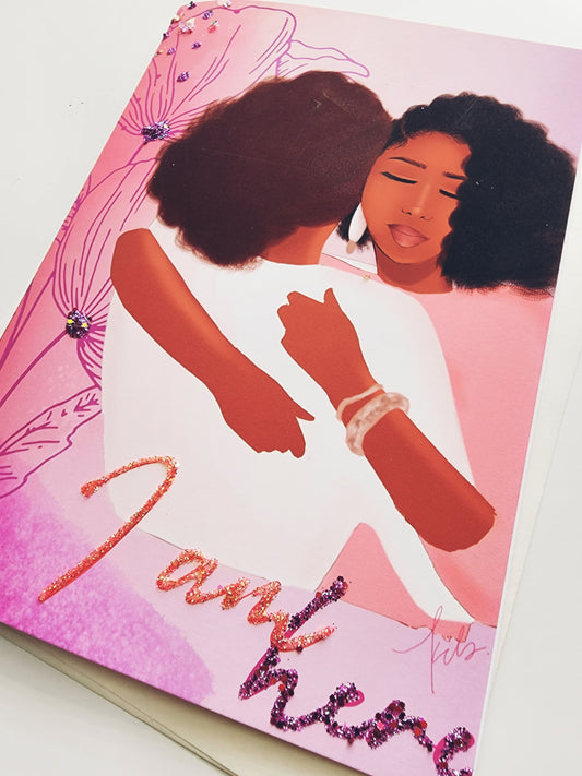 I am Here - Sympathy | Encouragement | Faith | Greeting Card | Black Girl Cards | Black Woman | Black Girl Greetings